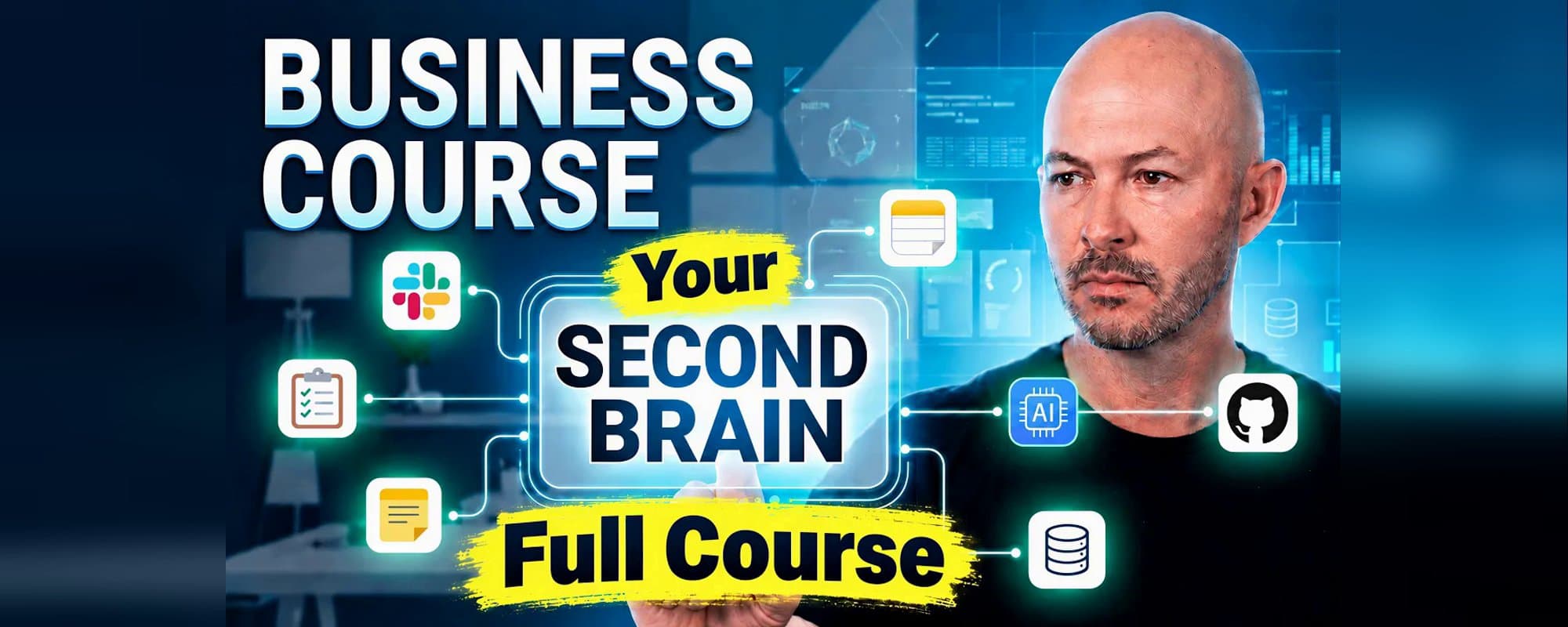 Original artwork for How to Build an AI Second Brain (Full Course)