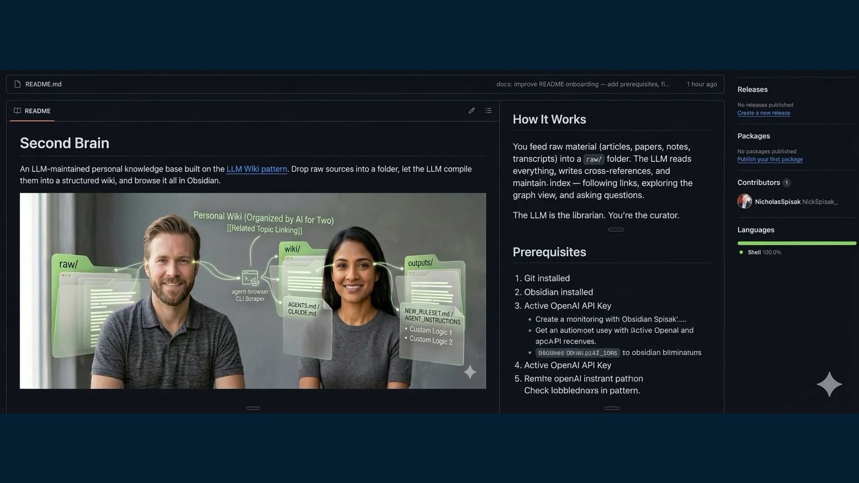 Several focused knowledge vaults connected by a controlled research workflow