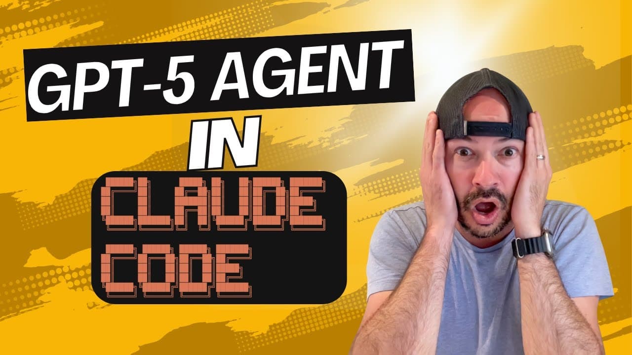 Thumbnail for GPT-5 + Claude Code: Build a No-BS Sub-Agent With Radical Candor in Minutes