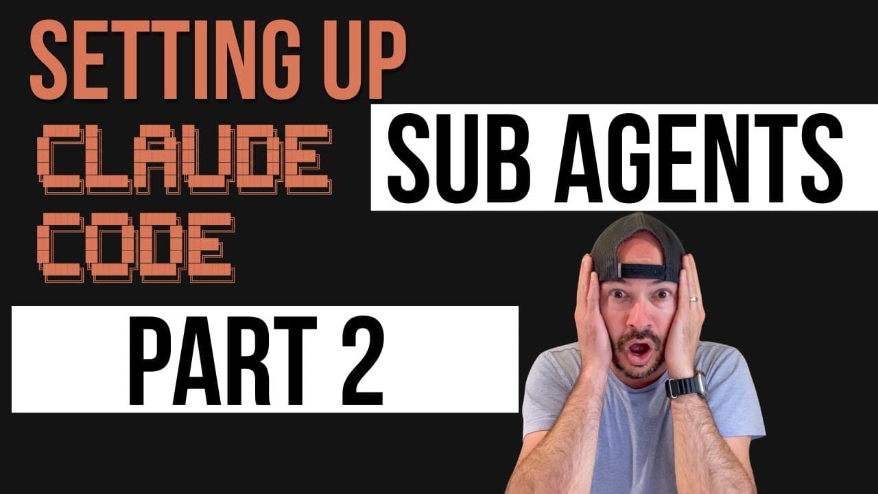 Thumbnail for Part 2: Setting up Claude Code Subagents